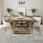 Machine Washable Area Rugs 9x12 Living Room Retro Rugs- Ultra Soft Low Pile - Image 6