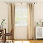 YaFex 2 Pack Heavy Duty Curtain Rods 32-90 Inch, 1 Inch Adjustable Black - Image 8