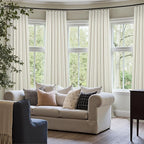 Cream Linen Black Out Curtains 70 Inches Extra Wide - Image 6