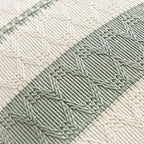 Fancy Homi Set of 1 Sage Green Boho Euro Decorative Throw Pillow Covers 26x26 - Image 4