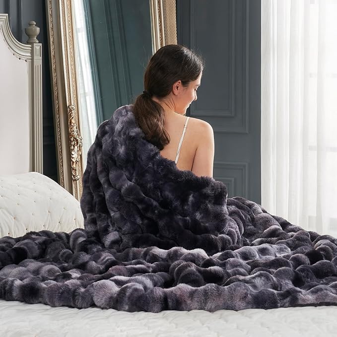 Cozy Bliss Faux Fur Throw Blanket - Image 7