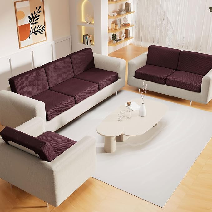hyha Waterproof Sectional Couch Covers, Non Slip Sofa Couch Cushion Covers L - Image 2