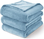 BEDELITE Fleece Blankets Queen Size Washed Blue Throw Blankets - Image 7