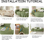 HANDONTIME Green Sofa Cover Vintage Couch Cover - Image 6