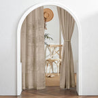 RYB HOME Natural Linen Blend Sheer Curtains - Image 7
