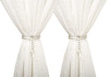SUQ I OME 1 Pair of Luxury Crystal Beaded Magnetic Curtain Tieback and Holdback by SUQIOME