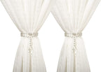 SUQ I OME 1 Pair of Luxury Crystal Beaded Magnetic Curtain Tieback and Holdback by SUQIOME