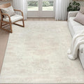 6x9 Area Rugs for Living Room: Vintage Boho Neutral Washable Rug Indoor Soft by Luxturiy