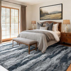 5x7 Ft Large Shag Rugs for Bedroom Living Room for Men Boys, Tie Dyed Ultra - Image 3