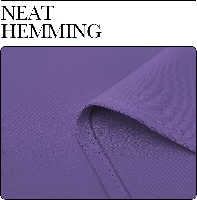 NICETOWN Window Curtains for Bedroom, Lilac Purple, 2 Panels, W42 x L48 -Inch - Image 6