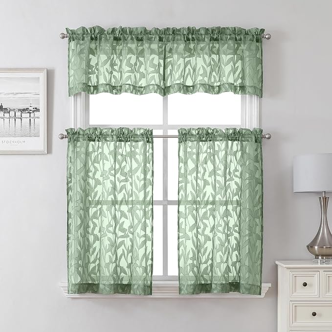 Lecloud Leia 14 Inch Sage Valance - Image 8
