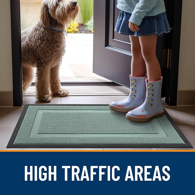 OLANLY Front Door Mat Indoor Outdoor Entrance, Waterproof All-Season, - Image 7