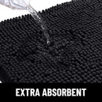 Smiry Dog Door Mat for Muddy Paws, Absorbent Dirt Trapper Non Slip Quick Dry - Image 5