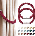 NICEEC 2 Pack Strong Magnetic Curtain Tiebacks Modern Simple Style Drape Tie by NICEEC