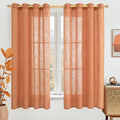 LAMIT Sheer Linen Curtains 63 Inch by LAMIT