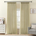 IVAPUPU 96 Inch Linen Curtains 2 Panel Set by IVAPUPU
