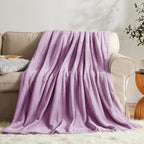 KMUSET Fleece Blanket Twin Size Lilac Lightweight Super Soft Cozy Luxury Bed by COZYBLANKETHappyHomeLife