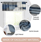 Emvency 4 Pack Valances Window Treatments, 52x18 Inch Rod Pocket Valances - Image 2