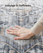 AMADA HOMEFURNISHING 10x14 Washable Area Rug, Low-Profile Large Area Rug - Image 6