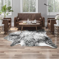 AROGAN Western Decor Faux Fur Cowhide Rug, 4 x 3 Feet Premium Animal Skin Cow by AROGANAREARUG