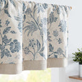 jinchan Floral Valance Curtain Linen Kitchen Valance by JINCHAN