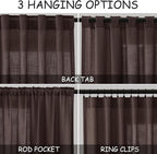 Nanspring Coffee Linen Curtains - Image 3