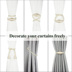 2 Pack Magnetic Curtain Tiebacks Rope Modern Handmade Curtain Tie Backs - Image 5