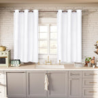 BGment White Curtains 45 Inches Length - Image 2
