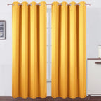 LEMOMO Yellow Thermal Blackout Curtains/52 x 84 Inch/Set of 2 Panels Room by Lemomo
