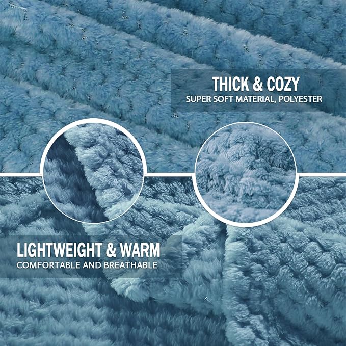 Exclusivo Mezcla Fleece Bed Blanket Queen Size, Super Soft and Warm Blankets - Image 6