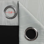 Estelar Textiler Sage Green and Navy Blue Gradient Blackout Curtains - Image 7