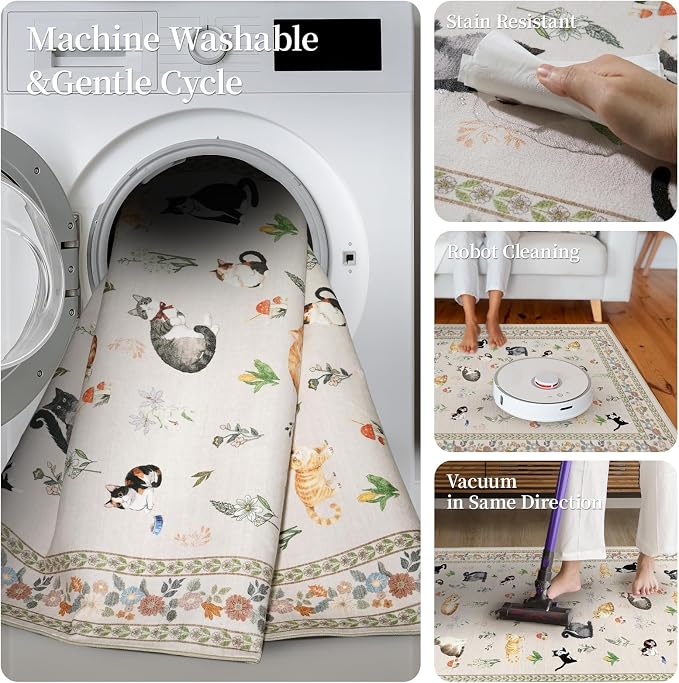 2x5 Washable Kitchen Runner Rug - Image 6