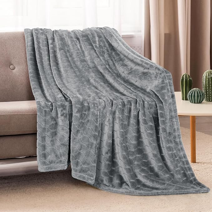 TOONOW Fleece Bed Blanket Queen Size 90x90 inches, Super Soft Fluffy Fuzzy - Image 3
