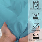 Simplebrand Turquoise Sheer Curtains 84 Inches Long 2 Panels, Light Filtering - Image 7