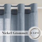 H.VERSAILTEX Linen Curtains Natural Linen Blended Curtain Panels - Image 2
