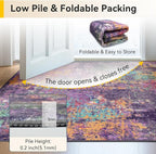 Washable Area Rugs 6'x9' Non-Slip Modern Abstract Soft - Image 6
