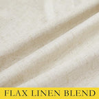 NICETOWN Farmhouse Style 100% Blackout Natural Linen Curtains 90 inches Length - Image 8