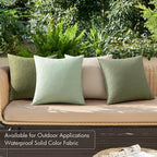 MIULEE Pack of 4 Decorative Throw Pillow Covers Linen Waterproof Pillow Covers - Image 2