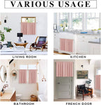 RYB HOME Blackout French Door Window Curtain Covering, Rod Pocket Thermal - Image 5