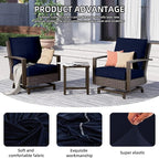 8Pcs Outdoor Cushion Covers, Patio Cushion Covers, Stretch Elastic Slipcovers - Image 4