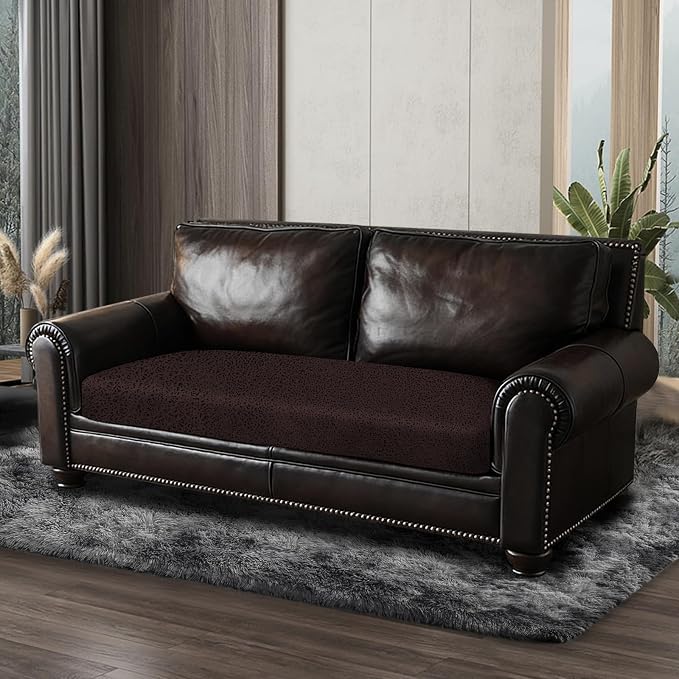 Leather Look Couch Cushion Covers Sofa Seat Slipcovers Sets Couches Furniture - Image 8