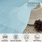 Simplebrand Sky Blue Sheer Curtains 90 Inches Long 2 Panels, Light Filtering - Image 7