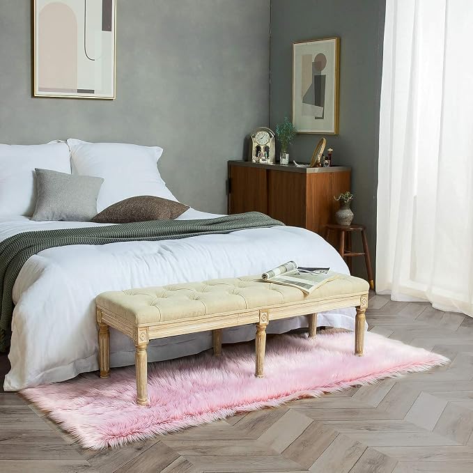 Ashler Faux Fur Rug, Fluffy Shaggy Area Rug Ultra Soft 2.2 x 6 Feet Rectangle - Image 2