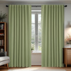 Deconovo Blackout Curtains, Thermal Insulated, W70 x L95 2 Panels, Back Tab by Deconovo