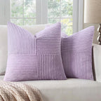 MIULEE Purple Decorative Throw Pillow Covers 18x18 Inch by MIULEE