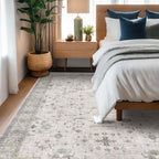 Hazo Haus Boho Light Grey Living Room Rug 6x9 - Image 6