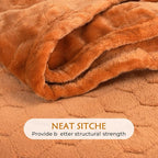 TOONOW Fleece Blanket Textured Fuzzy Plush Throw Blanket Twin Size 60" x 80" - Image 5