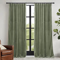 RYB HOME Sage Green Velvet Curtains 100 inches by RYBHOME