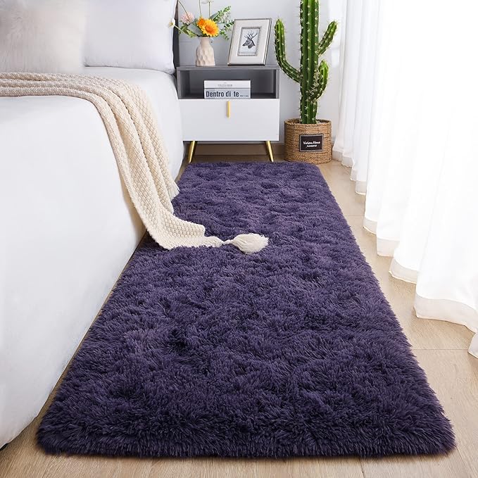 Chicrug Soft Runner Rug for Bedroom Living Room Plush Fluffy Rug 2x6 Feet by ChicrugHomeDecor
