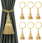 Fenghuangwu 6 Pack Curtain Tie Backs Rope Tassels by fenghuangwu